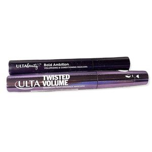 NEW Ulta Beauty Black Mascara Bundle Full Size Twisted Volume Bold Ambition